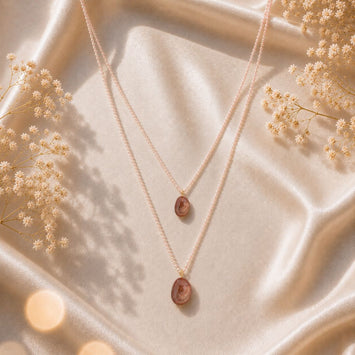 Healing Red Jasper Pendant Layered Chains