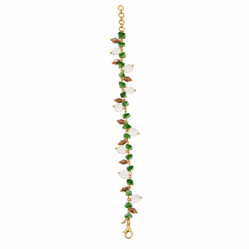 Multi Gemstone Crystal Charm Bracelet