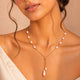 Spirit Y-Shaped Pink Freshwater Pearl Necklace