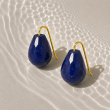 Bold Midnight Blue Agate Beauty Earrings