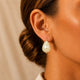 Sparkler Gold Shell Pearl Earrings