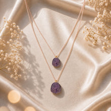 Healing Amethyst Pendant Layered Chains
