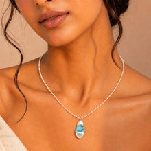 Lucky Turquoise Pendant Chain Necklace