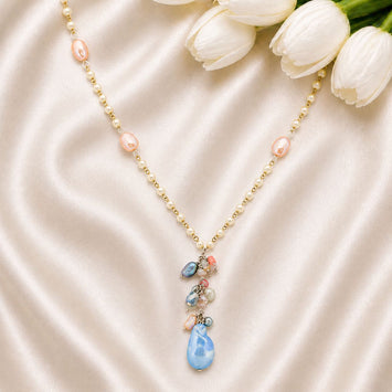 Kate Style Freshwater and Baroque Pearl Necklace