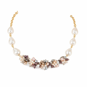 Handcrafted Gemstone and Freshwater Pearl Choker Necklace