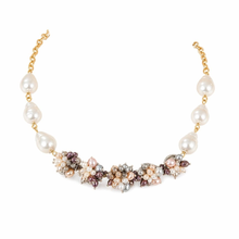 Handcrafted Gemstone and Freshwater Pearl Choker Necklace