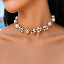 Handcrafted Gemstone and Freshwater Pearl Choker Necklace