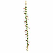Multi Gemstone Crystal Charm Bracelet
