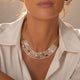 Swarovski Pearl Necklace with Navratna Gemstones