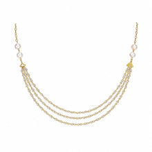 Vintage Charm Rose Quartz Chain Bunch Necklace with Meenakari