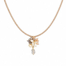 Handcrafted Freshwater Pearl and Gemstone Mesh Pendant Necklace