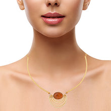 Be U Nature Stone and Shell Pearl Hasli Necklace