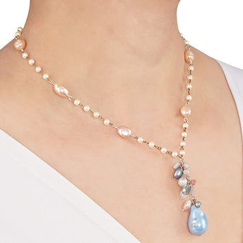 StyleAura - Kate Style Freshwater and Baroque Pearl Necklace SAOL10255