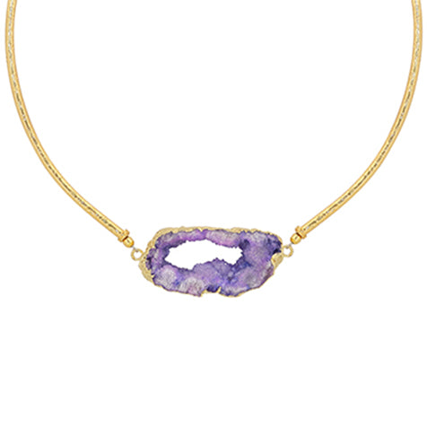 Elegant Druzy Stone Design Pendant Chain Combo – Abdesignsjewellery