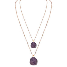 Healing Amethyst Pendant Layered Chains