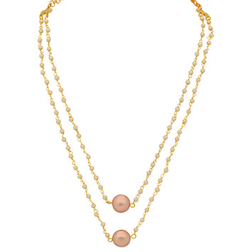 Sterling Golden Pearl Necklace