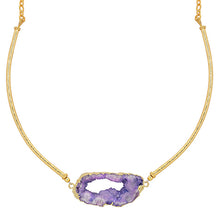 Delicate Hasli with a Natural Druzy Stone Necklace