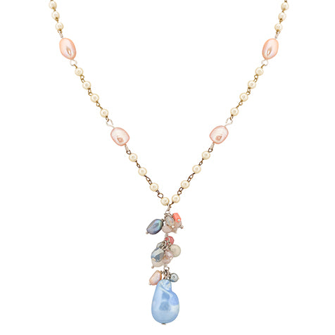 Lustrous Mother of Pearl and Lilac Agate Necklace – StyleAura®