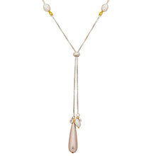 Spirit Y-Shaped Silver Freshwater Pearl Necklace