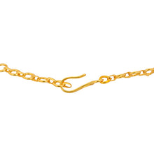 Delicate Pearl Handcrafted Chain with Gold Phulkari Necklace