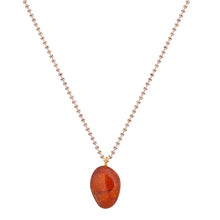 Healing Carnelian Stone Pendant Layered Chains