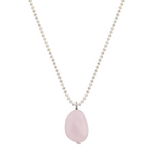 Healing Rose Quartz Agate Pendant Layered Chains