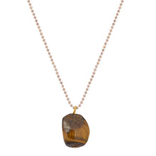 Healing Tiger Eye Pendant Layered Chains
